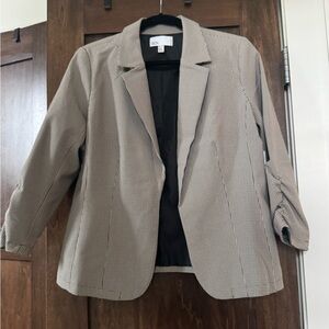 Women's Classic Houndstooth Blazer New